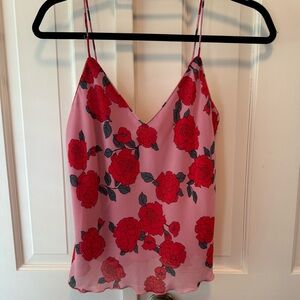 NWT! Nordstrom Pink and Red Roses Floral Camisole